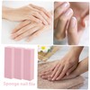 TOVINANNA 10Pcs Four Sided Nail Buffer File Pink Sponge Nail