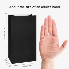 KEYYOOMY Small Paper Bags Magenta Party Goody Bags for Party (24 CT, 3.5 X 2.4 X 7.1 In)