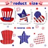 Chunful 3 Pcs Memorial Day Wooden Table Signs Independence Day
