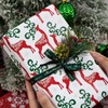 MAYPLUSS Christmas Reversible Wrapping Paper - Mini Roll - 17