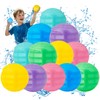 12 Pack Reusable Water Balloons, Squeeze Self-Sealing Quick Fill Silicone