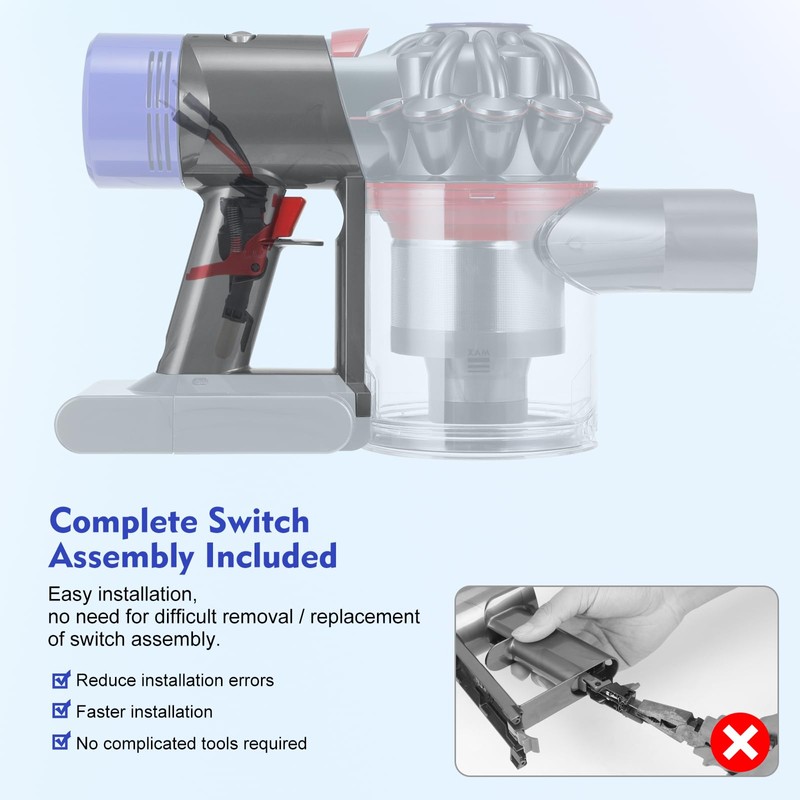 Main Body Assembly Housing Replacement for Dyson V7 SV11 Absolute