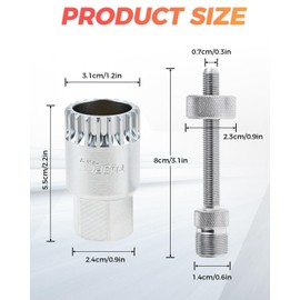 MUXSAM Bicycle Bottom Bracket Remover&Universal Crank Extractor