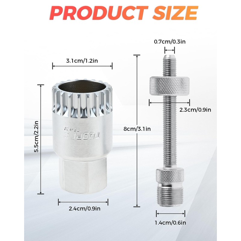 MUXSAM Bicycle Bottom Bracket Remover&Universal Crank Extractor
