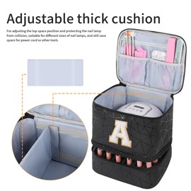 KGMCARE Estuche organizador para esmalte de uñas, Negro -, E