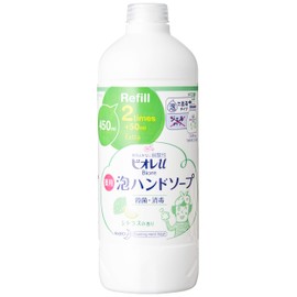 [Foam Hand Soap] Bioré u Hand Soap with Foam Citrus Refill, 15.2 fl oz (450 ml)