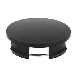 Partuto 1 Pc 57mm 2.24" OD - Universal Car Wheel Hub Center Caps - Car SUV Trucks Auto Hub Covers Automotive Accessories Scratch Resistant Rustproof - Durable Plastic Black