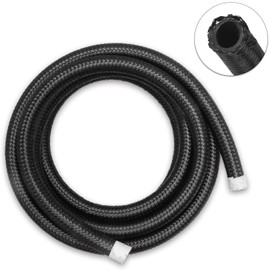 Shineyoo AN8 Nylon Mesh Hose 3 Layer Pressure Resistant Heat Resistant Oil Resistant Corrosion Resistant Car Oil Cooler Oil Fuel Gasoline Hose Fuel Hose 3.3 ft (1 m) Length