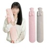 Long size rabbit fur thermal bag 2.5 compress bag hot pack thermal pack camping thermal microfiber hot pack compress pack HS Pink 2500ml