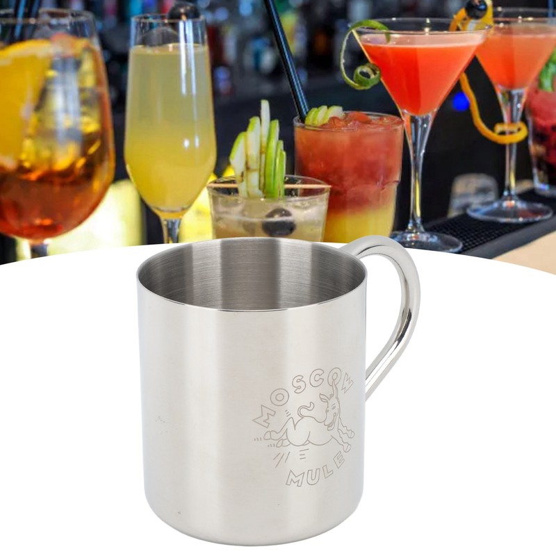 Cocktail Mug 304 Stainless Steel Rust Proof Hammered Beer Cup