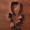 LILIAO Champagne and Champagne Glass with Ribbon Cookie Cutter for