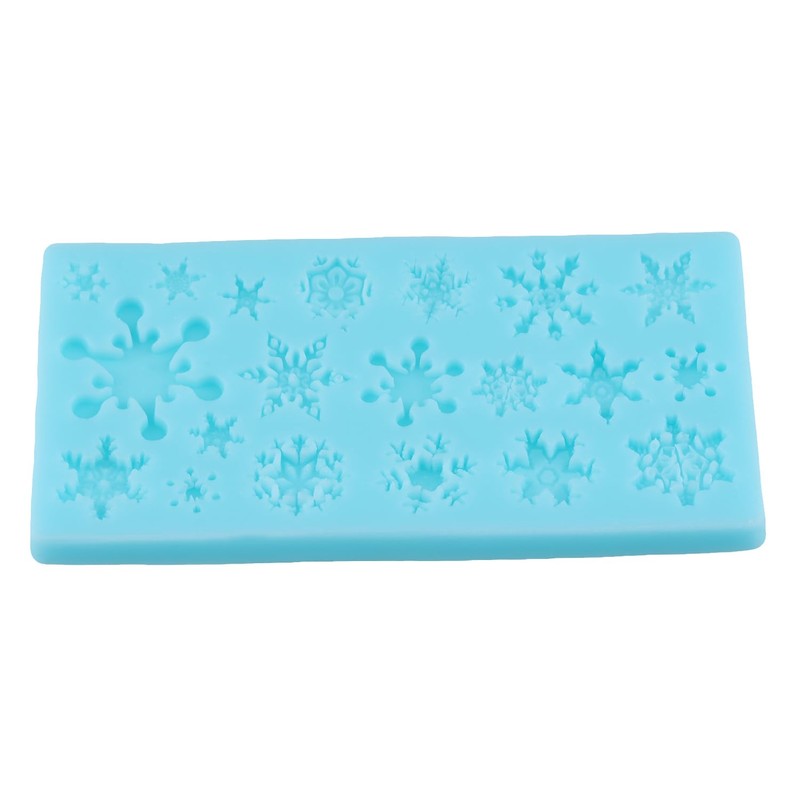 Christmas Snowflake Fondant Molds 3D Snowflake Silicone Mold