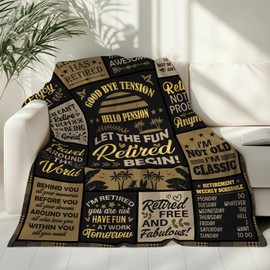 Retirement Gifts for Men 2025, Retirement Blanket for Men, Retired Gift for Man, Mens Funny Retirements Gift 2025, Farewell Gifts for Coworkers Retirements Decorations Throw Blanket 50''x 60''