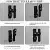 Barn Door Lock 180 Degree,Heavy Duty Sliding Door Lock Latch