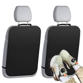 Vauki Backrest Protector Car Children Pack of 2 - Waterproof Seat Protector Against Children's Feet & Scratches | Universal for Front Seat Back (65 x 45 cm) - Easy Care, Stretchy