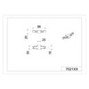 Trio 702131 DuoLine Track Inline Connector, matt White