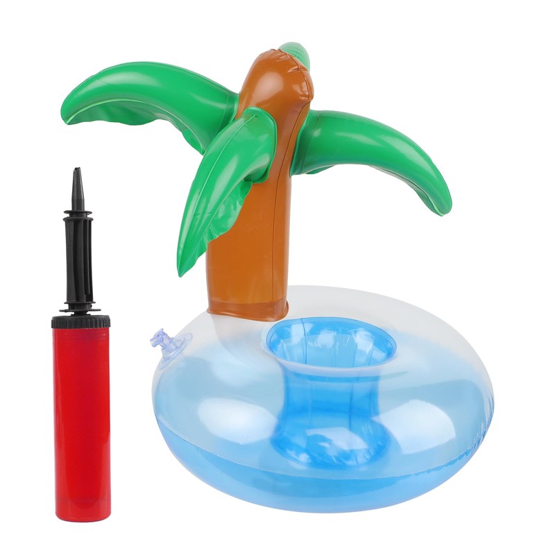 3 Pack Inflatable Drink Holders Pool Floats Bath Floaties Palm