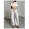 RoseSeek Women's Drawstring Waist Straight Streetwear Wide Leg Sweatpants Casual