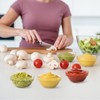 6 Pack Small Glass Bowls,Mini Glass Prep Bowls,2.5oz Small Ramekins,Stackable