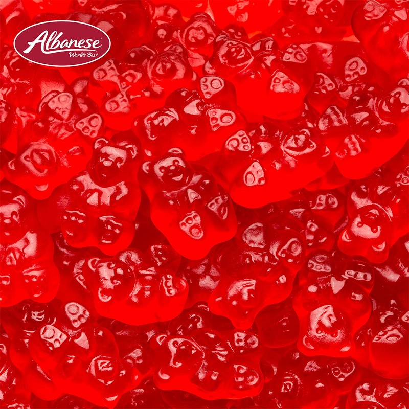Albanese World's Best Wild Cherry Gummi Bears, 5lbs of Candy