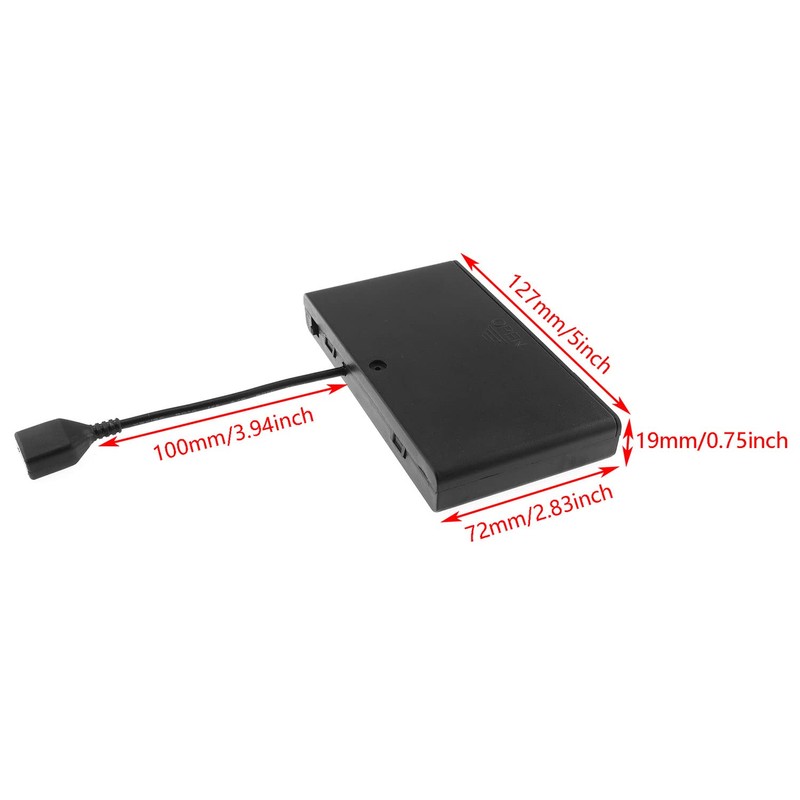 DGZZI Cargador USB hembra para 8 pilas AA con interruptor