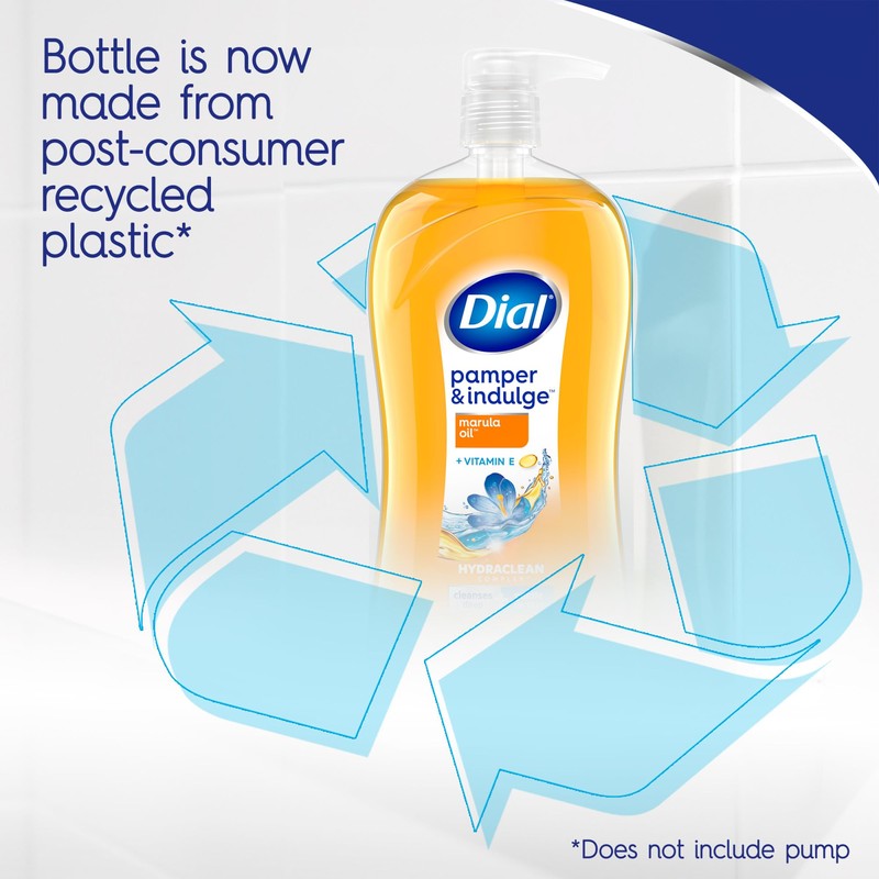Dial Body Wash, Pamper & Indulge Marula Oil, 32 Fl