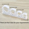 20 PCS White Plastic Water Pipe Clamps,Snap-On Single Tube Clips
