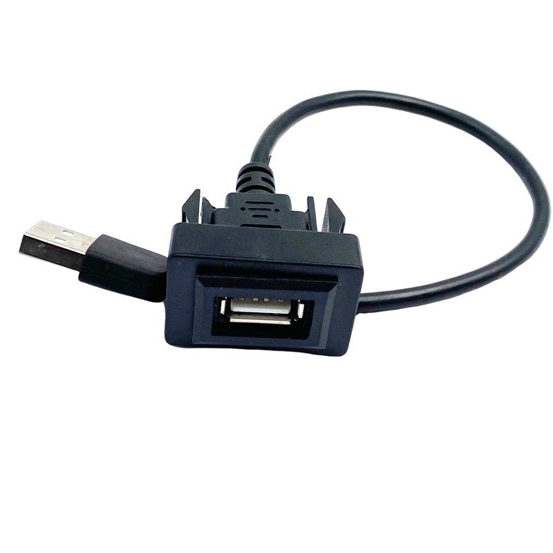 2Pcs Male to Female USB Port Vehicle Power Socket Adapter,34