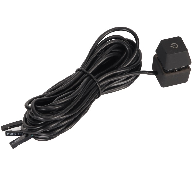 PC Power Switch Blue Switch Mechanical Key Backlit Plug and