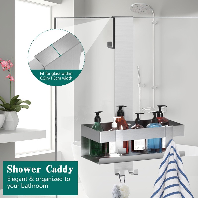 Emibele Over The Door Shower Caddy, 304 Stainless Steel Hanging