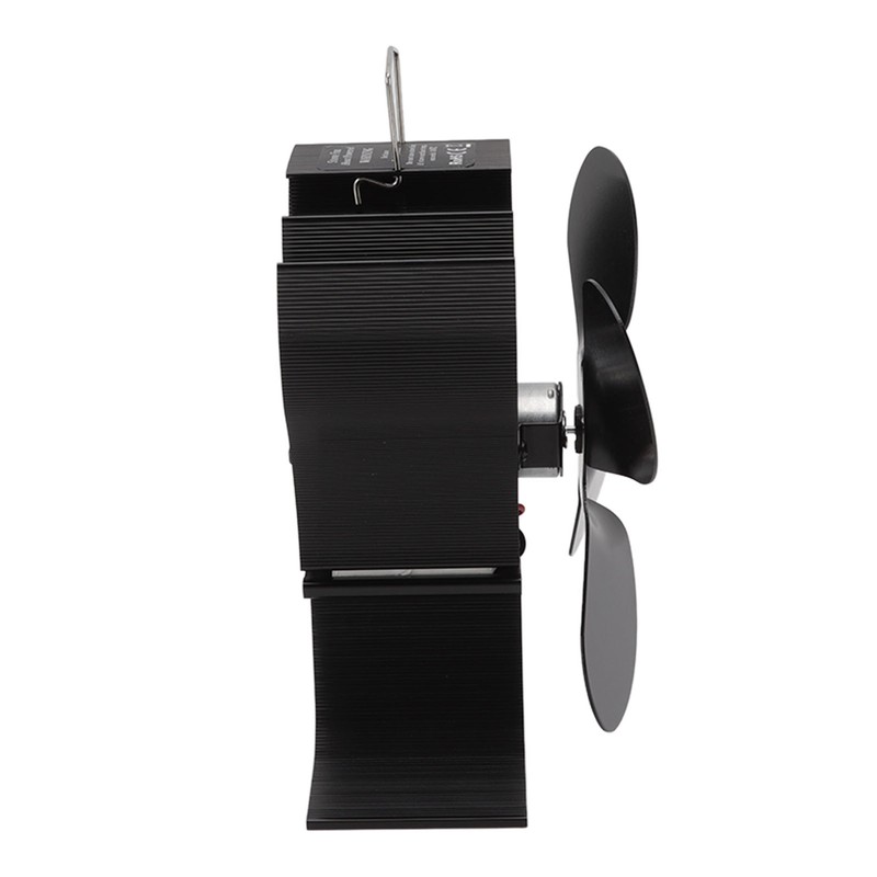 Heat Powered Stove Fan Self Starting Heat Resistant Aluminum Alloy