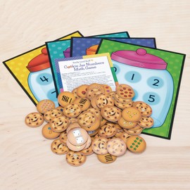 Really Good Stuff Cookie Jar Number Identification and Subitizing Math Game - Pre-K - Kindergarten Activity, Homeschool and Classroom Supplies , Counting Toys