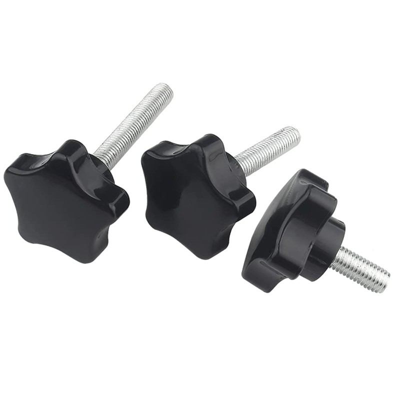 Oneyijun 4 Pcs M6 x 16mm Star Clamping Knob Grip