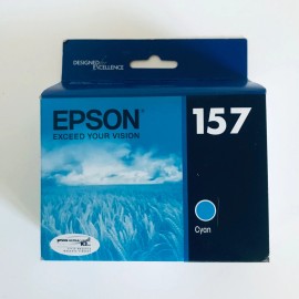 Epson 2017-2018 Genuine Epson Ink 157 Cyan T157220 Epson Stylus R3000 Sealed OEM Box
