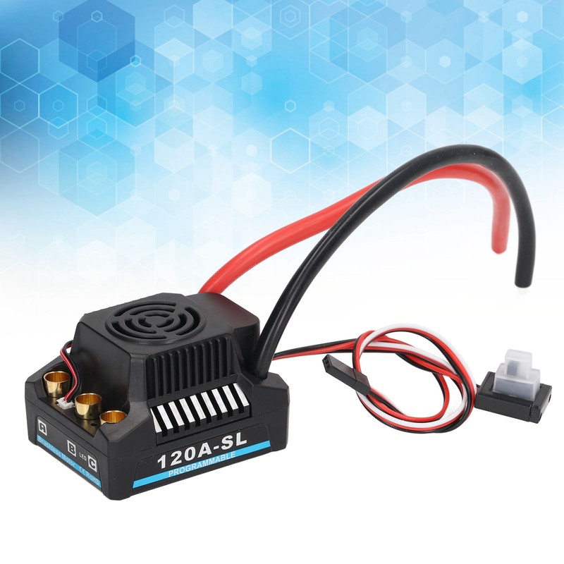 120A Brushless ESC Professional Programmable Waterproof Electric Speed Controller for