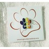 Rainbow Love Paw Print Enamel Pin