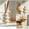Steviieden Ceramic Vases Set 2, Modern Home Decor,Off White Round