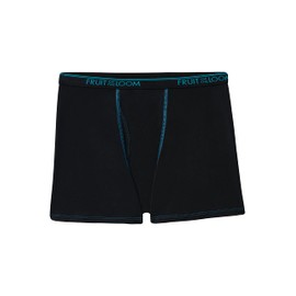 Fruit of the Loom 360 Boxer Briefs, Boys-6 Pack-Micro Stretch-Black/Yellow/Red, Large