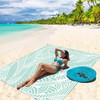 WIWIGO Beach Blanket Waterproof Sandproof Beach Mat 79" X 83"
