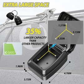 Car Window Lock Box for Turo, Car Window Key Safe Box, Vehicle window Lock Box fit for Ride Share, Turo, GetAround