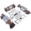 Complete Catalytic Converters (Bank1, 2 and Rear) Replacement for 2009-2015