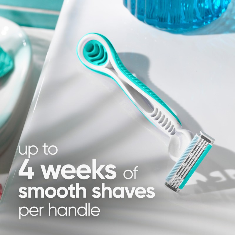 Gillette Venus Simply 3 Sensitive Women's Disposable Razors, Pack of