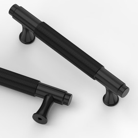 Asidrama 10 Pack 3.75 Inch(96mm) Matte Black Kitchen Cabinet Handles, Cabinet Pulls Kitchen Cabinet Hardware for Cupboard Drawer Pulls