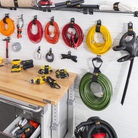 Wrap-It Storage Garage Organization Value Pack - Assorted Storage Straps for Cord and Hose Storage