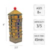 Project Genius Chinese Pagoda 3D Wood Puzzle, Mechanical Maze Brainteaser,