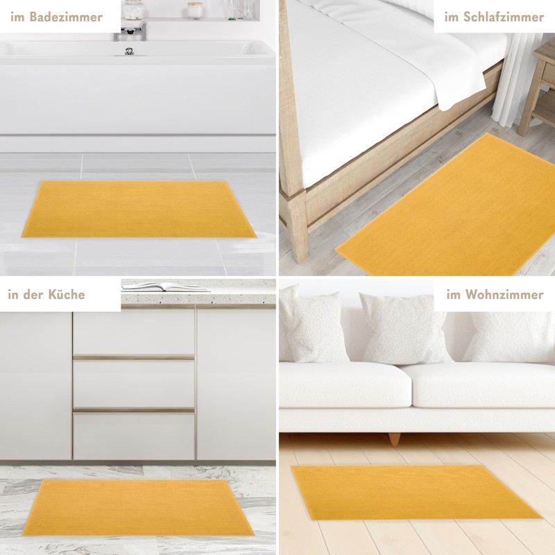 Hammetex 100% Cotton Non-Slip Bath Mat, 43 x 61 cm