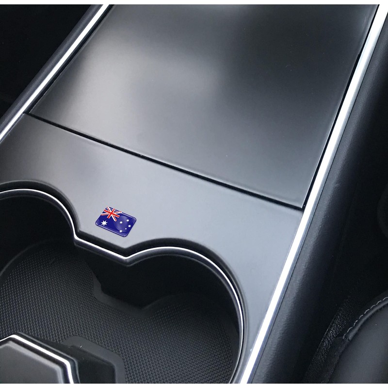 SkinoEu® 2 x 3D Sticker Australia Australian Flag F 122