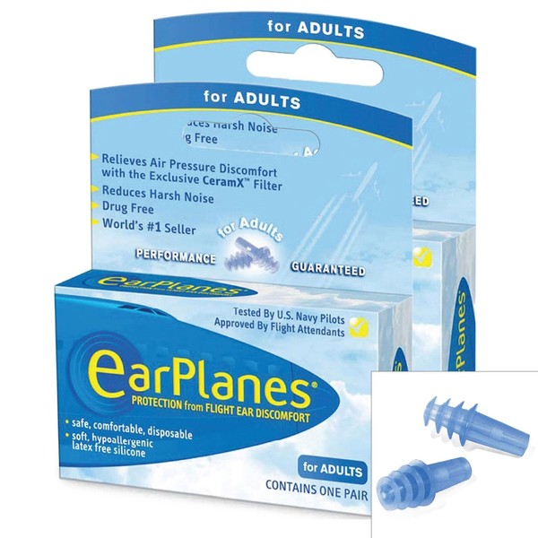 EARPLANES EARPLANES Ohrstöpsel Ohr Schutz vor Flight Air und Lärm Sound