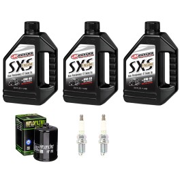 Maxima Oil Change Kit for POLARIS 2009 RZR 800 FILTER SPARK PLUG SERVICE TUNE UP KIT