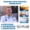 GHDBFMB Progressive Reading Glasses Men Photochromic Readers Clear Top Multifocal
